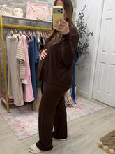 Load image into Gallery viewer, Chocolate Buttery Soft Top &amp; Pants Set
