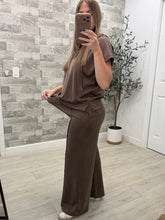Load image into Gallery viewer, Roamlee Chocolate Top &amp; Pants Set
