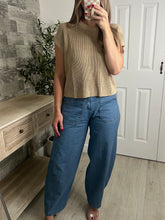 Load image into Gallery viewer, Jill Crew Neck Crochet Top
