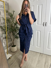 Load image into Gallery viewer, Tropics Navy Dress
