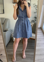 Load image into Gallery viewer, Kat Stripe Mini Dress
