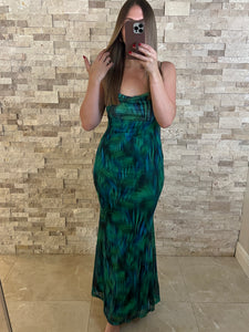 Mirage Mesh Maxi Dress