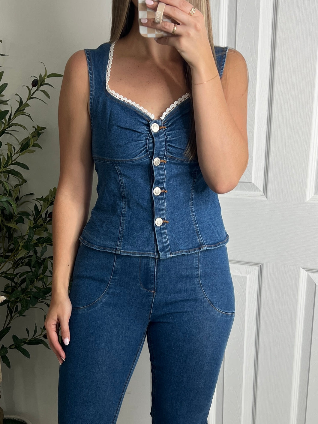 RESTOCK Mamma Mia Denim Top