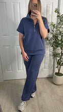 Load image into Gallery viewer, On The Go Indigo Top &amp; Pants Set

