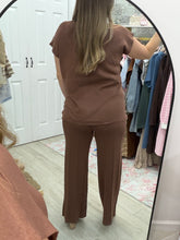 Load image into Gallery viewer, Miami Fall Top &amp; Pants Set Brown
