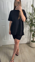 Load image into Gallery viewer, On The Run Top &amp; Shorts Set Black
