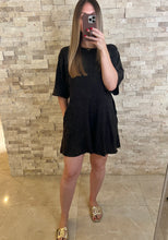 Load image into Gallery viewer, Bay Mineral Washed Comfy Romper Black
