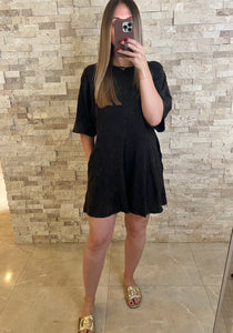 Bay Mineral Washed Comfy Romper Black