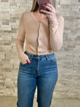 Load image into Gallery viewer, Trend Setter Button Top + Bralette Khaki

