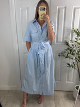Load image into Gallery viewer, Bluebird Striped Midi Dress
