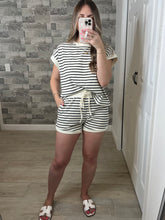 Load image into Gallery viewer, Love &amp; Stripes Top &amp; Shorts Set
