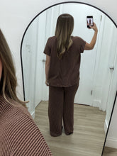 Load image into Gallery viewer, Espresso Lounge Top &amp; Pants Set
