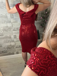 Chanel Red Holiday Dress