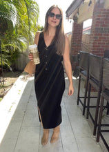 Load image into Gallery viewer, Button Front Vest &amp; Midi Skirt Knit Set
