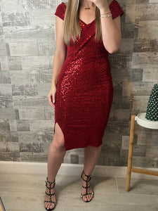 Chanel Red Holiday Dress