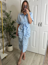 Load image into Gallery viewer, Tropics Baby Blue Dress
