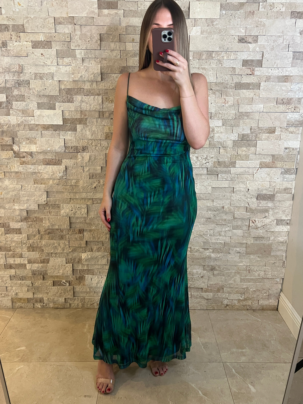 Mirage Mesh Maxi Dress