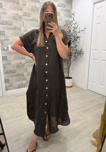 Load image into Gallery viewer, Marley Chocolate Linen Dress
