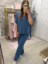 Load image into Gallery viewer, Sunday Blues Buttery Soft Top &amp; Pants Set
