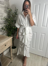 Load image into Gallery viewer, Thankful Midi Dress White
