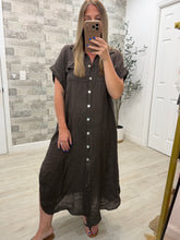 Load image into Gallery viewer, Marley Chocolate Linen Dress
