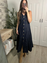 Load image into Gallery viewer, Dainty Denim Midi Dress
