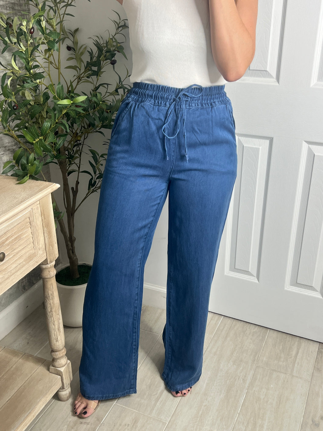 Autumn Blues Denim Pants Light