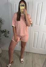 Load image into Gallery viewer, Dotty About You Top &amp; Shorts Set Pink
