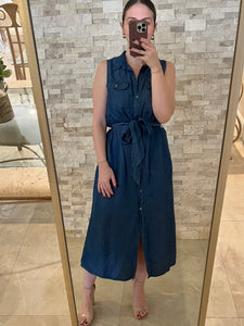 Denim Dreams Blue Midi Dress