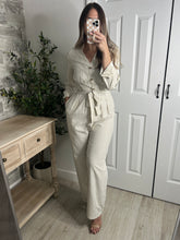 Load image into Gallery viewer, Sarah Biege Code Jumpsuit
