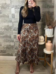 RESTOCK Nash Leopard Skirt