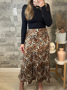 RESTOCK Nash Leopard Skirt