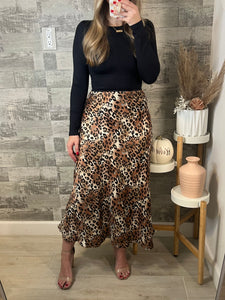 RESTOCK Nash Leopard Skirt