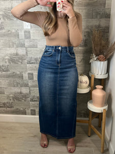 RESTOCK Dallas Stretch Denim Skirt