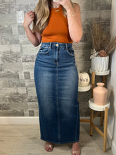 Load image into Gallery viewer, RESTOCK Dallas Stretch Denim Skirt
