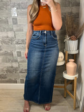 Load image into Gallery viewer, RESTOCK Dallas Stretch Denim Skirt
