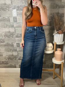 RESTOCK Dallas Stretch Denim Skirt