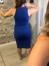 Load image into Gallery viewer, Like the Stars Blue Midi Dress
