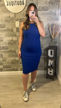 Load image into Gallery viewer, Like the Stars Blue Midi Dress
