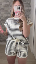 Load and play video in Gallery viewer, Love &amp; Stripes Top &amp; Shorts Set
