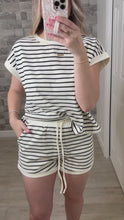 Load and play video in Gallery viewer, Love &amp; Stripes Top &amp; Shorts Set
